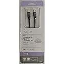 ATIVA Mini DisplayPort to Mini DisplayPort Cable, 6’, Black, 36544