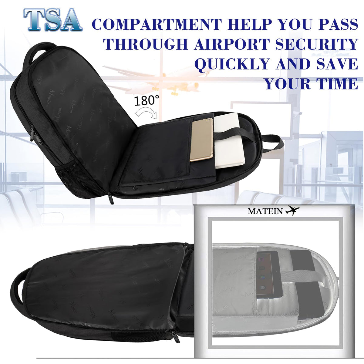 MATEIN Extra Large Backpack, 17 Inch TSA Friendly Travel Laptop Backpack