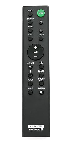 RMT-AH101U Replaced Remote fit for Sony Sound Bar HT-CT380 HT-CT780 HT-CT381 HTCT380 HTCT780 HTCT381 SA-CT380 SA-WCT380 RMT-AH101J SA-WCT780 SA-CT780