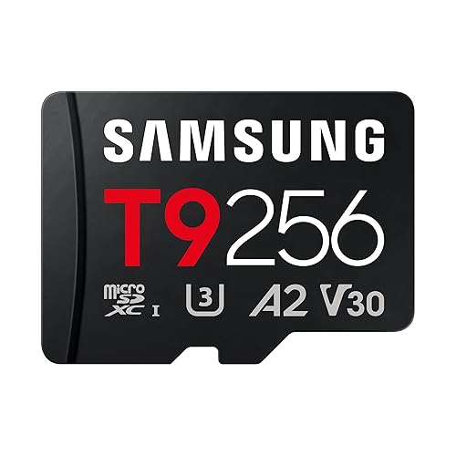Samsung microSDXC T9 256GB, Read/Write Speeds Up to 200/130 MB/s, Made for Avid Gamers & Professional Creators (MB-MH256T/AM)