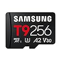 Samsung microSDXC T9 256GB, Read/Write Speeds Up to 200/130 MB/s, Made for Avid Gamers & Professional Creators (MB-MH256T/AM)