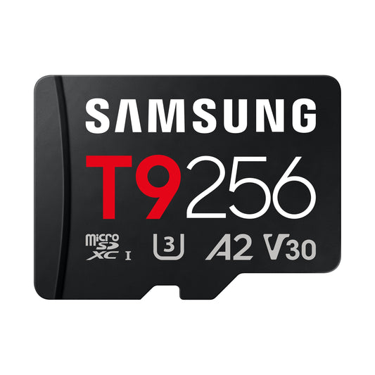 Samsung microSDXC T9 256GB, Read/Write Speeds Up to 200/130 MB/s, Made for Avid Gamers & Professional Creators (MB-MH256T/AM)