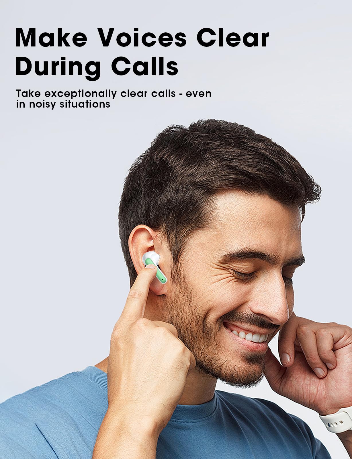 ZZU Wireless Earbuds, 2025 Ear Buds with Big Bass Stereo Sound, Lightweight Bluetooth Earbuds with 48 Hours Playtime, in-Ear Fit Earphones, IPX7…