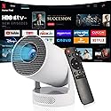 Mini Projector, HY300Ultra Portable Projector with WiFi 6 and Bluetooth 5.4, 4K Support,5W Soundbase Speaker, Android11.0, 180° Rotation, Compatible