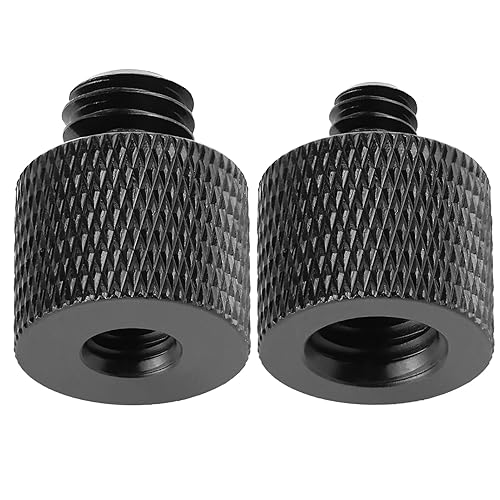 Frgyee 1/4 to 3/8 & 3/8 to 1/4 Camera Tripod Adapter - Male to Female Screw for Camera, Mount, Monitor