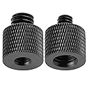 Frgyee 1/4 to 3/8 & 3/8 to 1/4 Camera Tripod Adapter - Male to Female Screw for Camera, Mount, Monitor