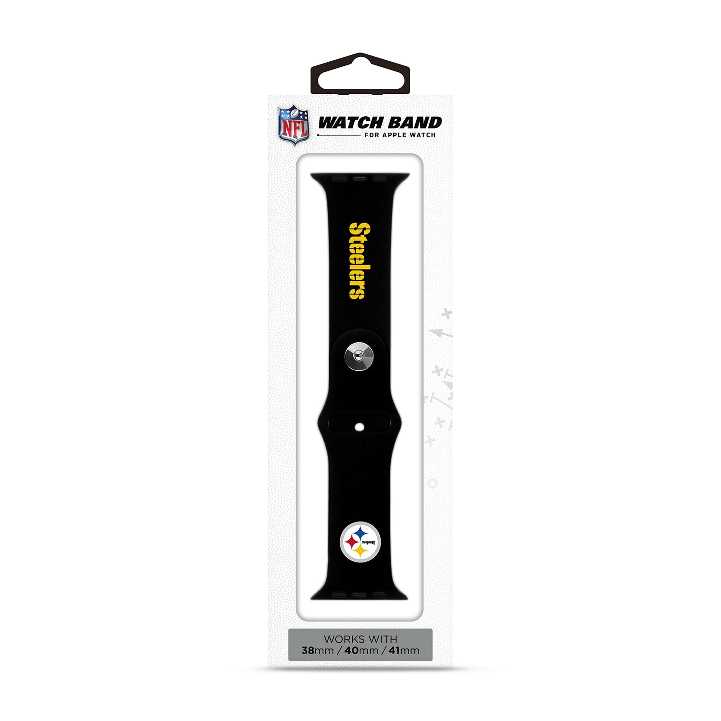 SOAR NFL 38mm Apple Watch Band, Pittsburgh Steelers