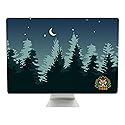 Umbrotiger 27-inch monitor dust cover, elastic polyester sunshade, 26" 27" 28" 29" computer screen cover, LCD/LED/HD panel protective film (Dark Night