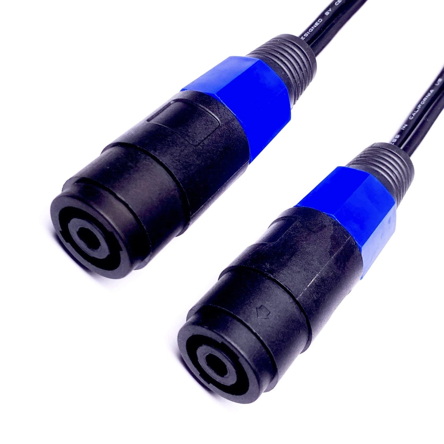 CNCESS CESS-001S Spade Fork Plug to Speakon Female Jack Adapter for Speaker Cable - 2 Pack (Small Spade)