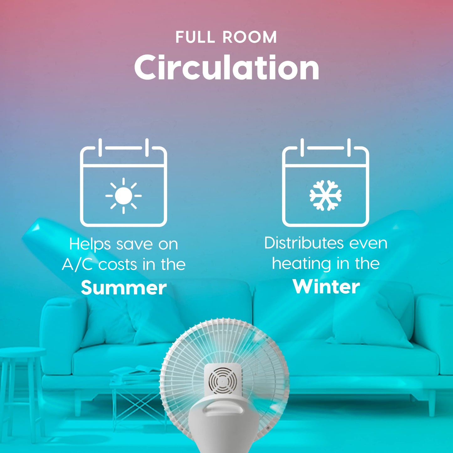 IRIS WOOZOO Pedestal 360 Oscillating DC Motor Standing Fan with Remote Control