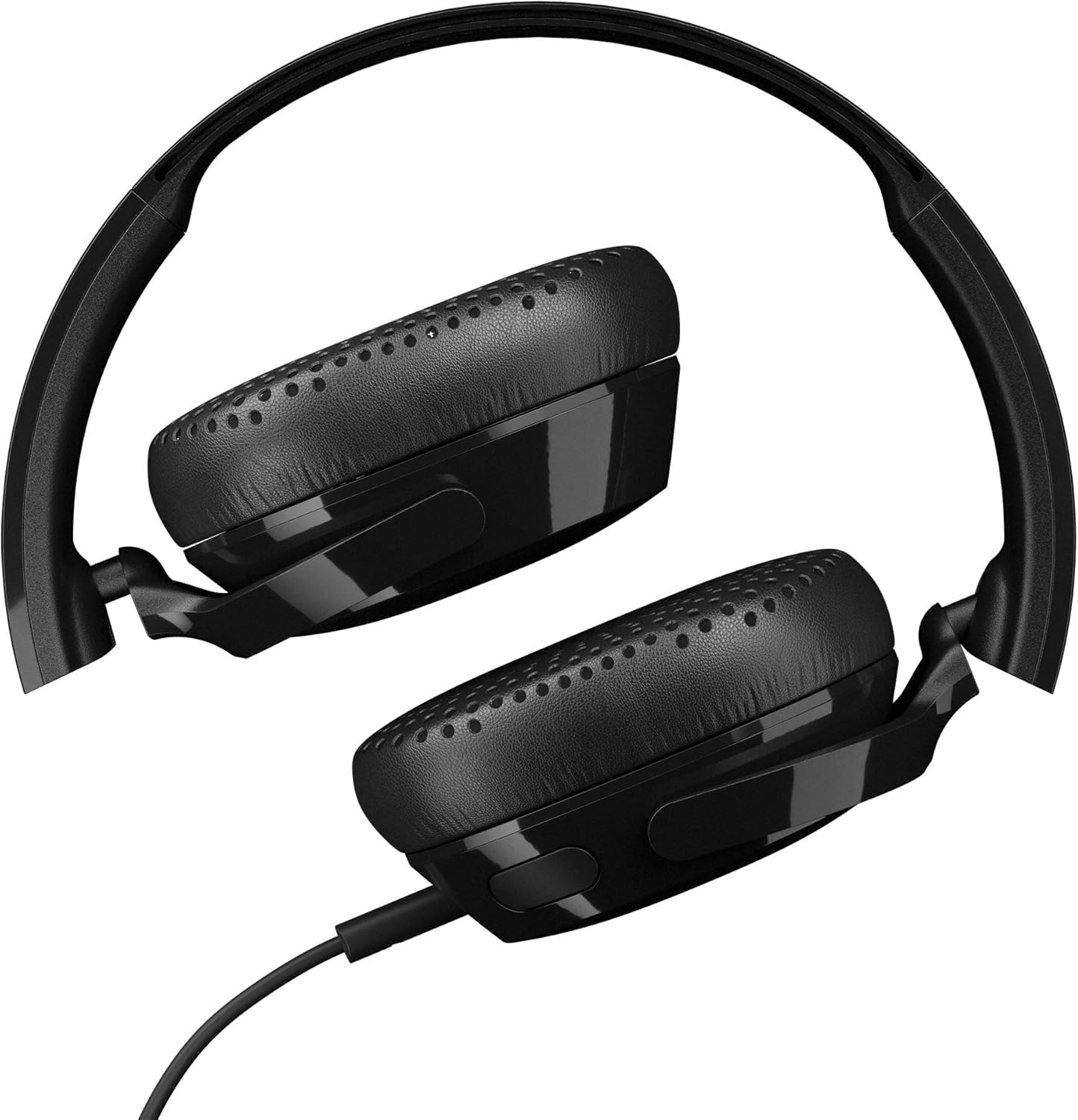 Skullcandy Riff Wired On-Ear Headphones - Black, Lightweight Design, Supreme Sound, Built-in Microphone, Music & Call Controls, Tangle-Free Cable…