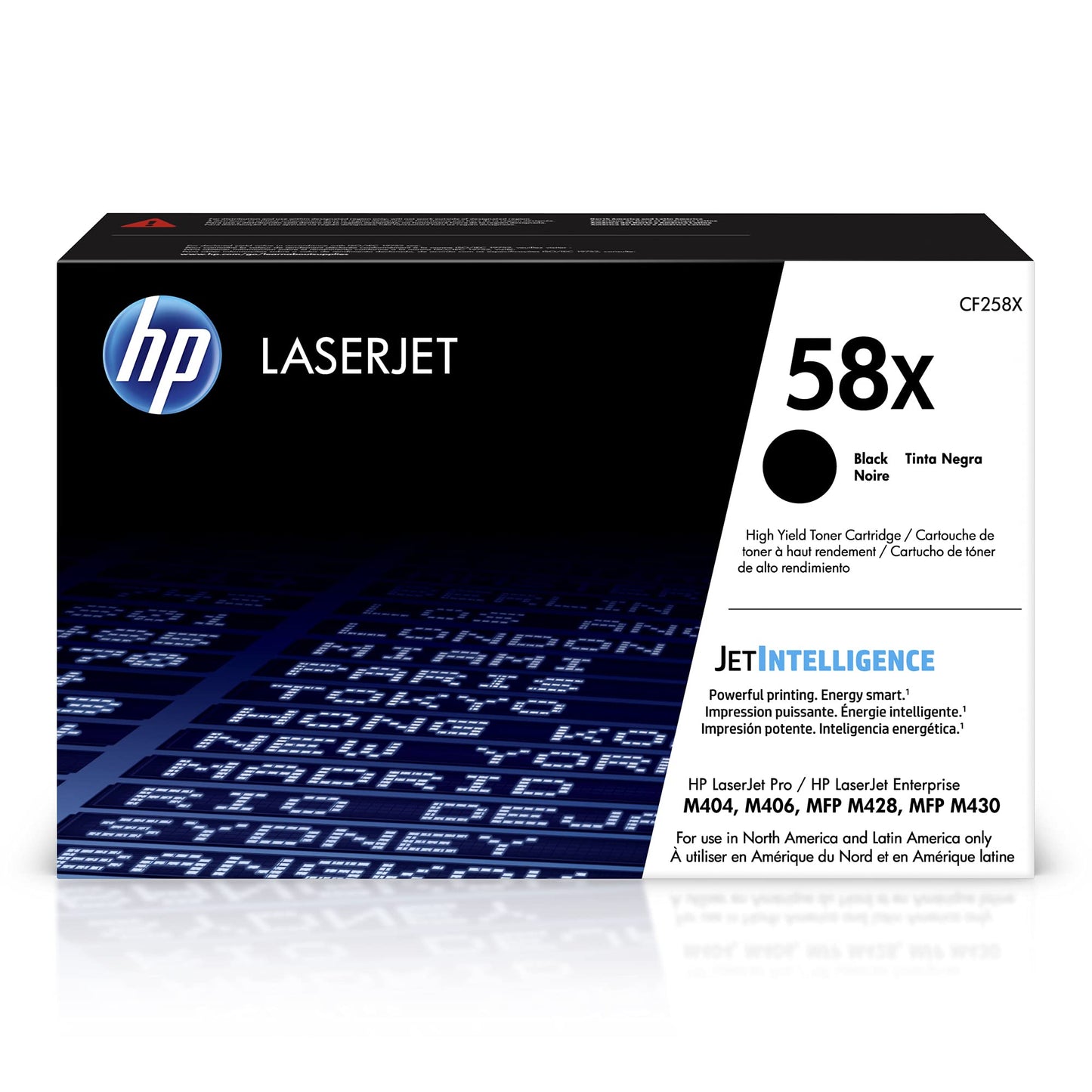 HP 58X Black Toner Cartridge Printers | Works with LaserJet Enterprise M406dn, MFP M430f; LaserJet Pro M404 Series, MFP M428 Series | CF258X