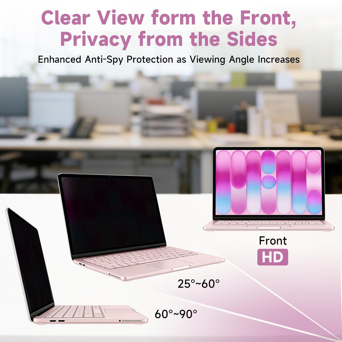 BSPROTE Removable Magnetic Privacy Screen for 2026 MacBook Neo 13-Inch A18 Pro, Anti Blue Light Glare Filter Laptop Privacy Screen Shield