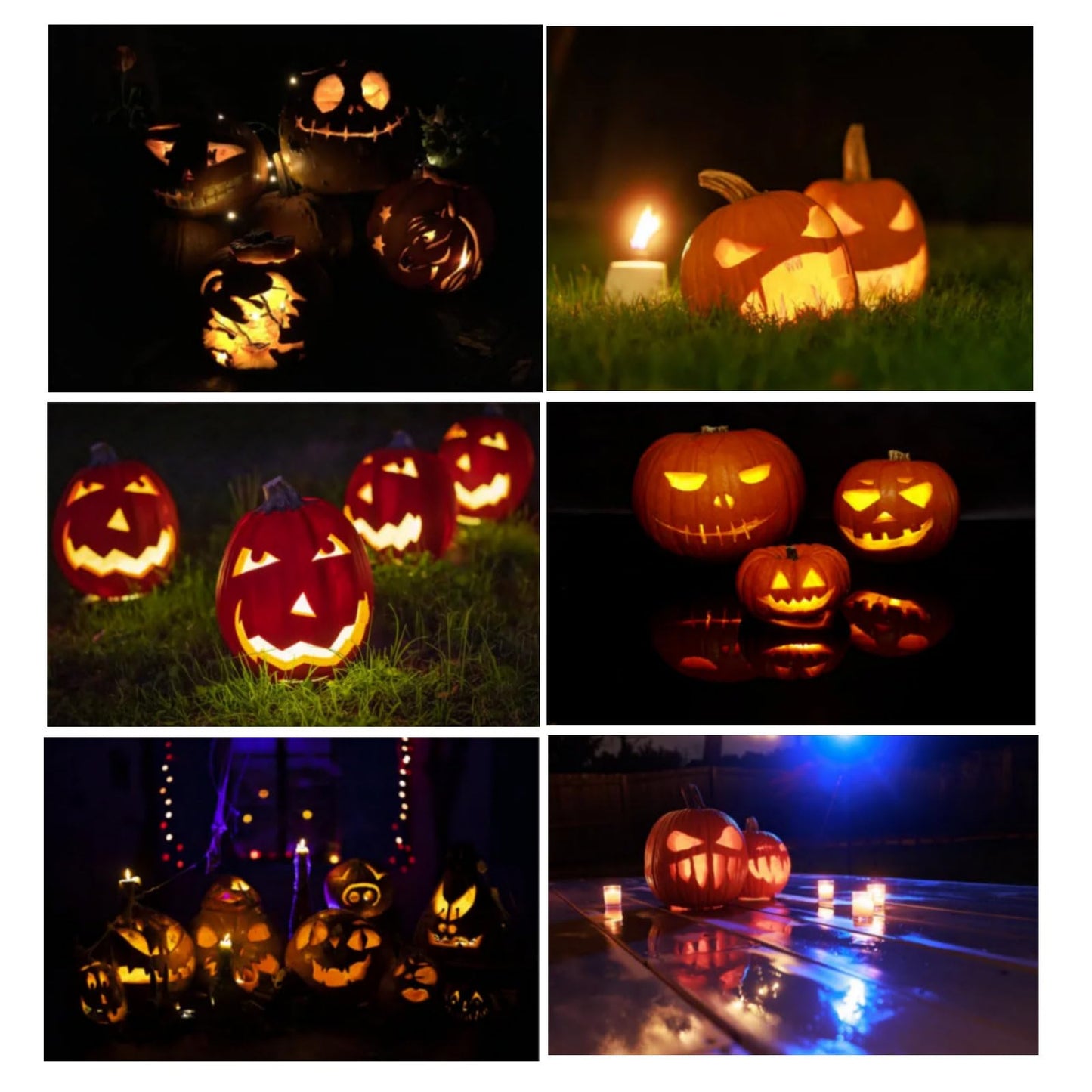 Zhiweikm Halloween Pumpkin Lights Decoration,Flameless Led Candles,Diveable Tea Light,Party Decorative Lights, Pack of 12, Blue