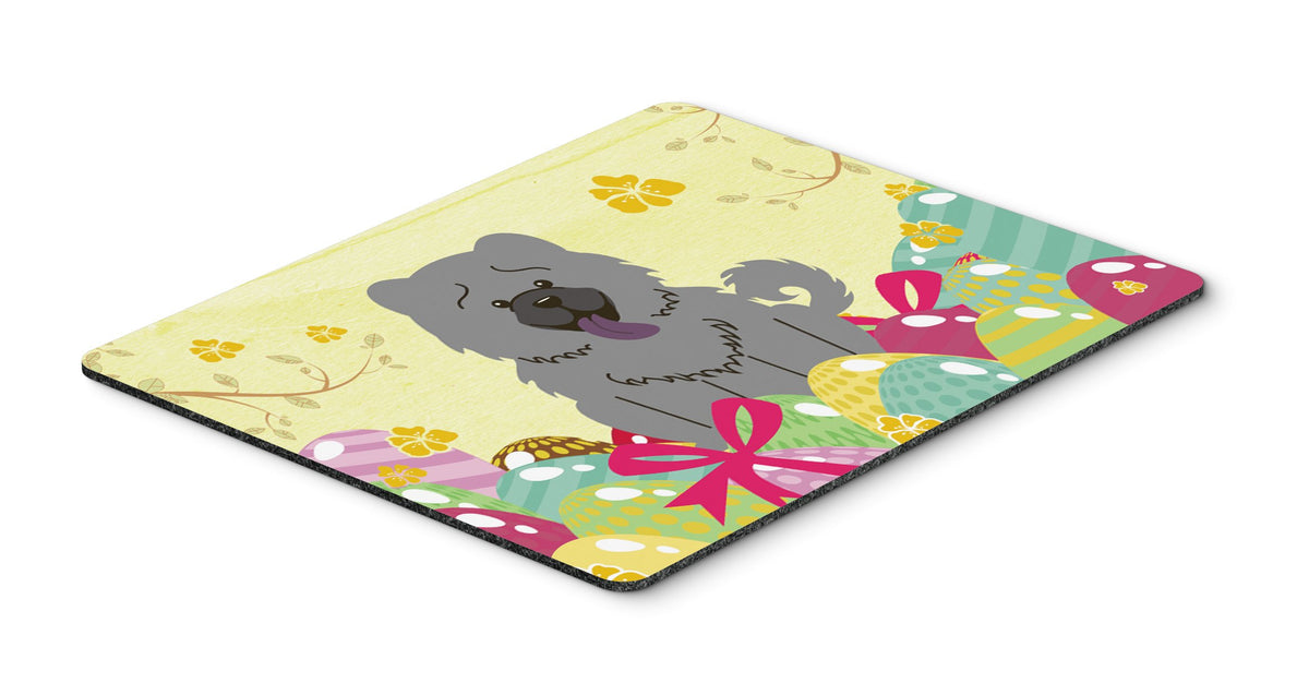 Caroline's Treasures BB6139MP Easter Eggs Chow Chow Blue Mouse Pad, Hot Pad or Trivet for Home Office Gaming Working Computers Laptop Mouse