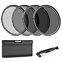 NEEWER 67mm ND Lens Filter Kit: ND2 ND4 ND8 ND16, Lens Cleaning Pen, Filter Pouch Neutral Density Filter and Accessory Kit Compatible with Canon Nikon