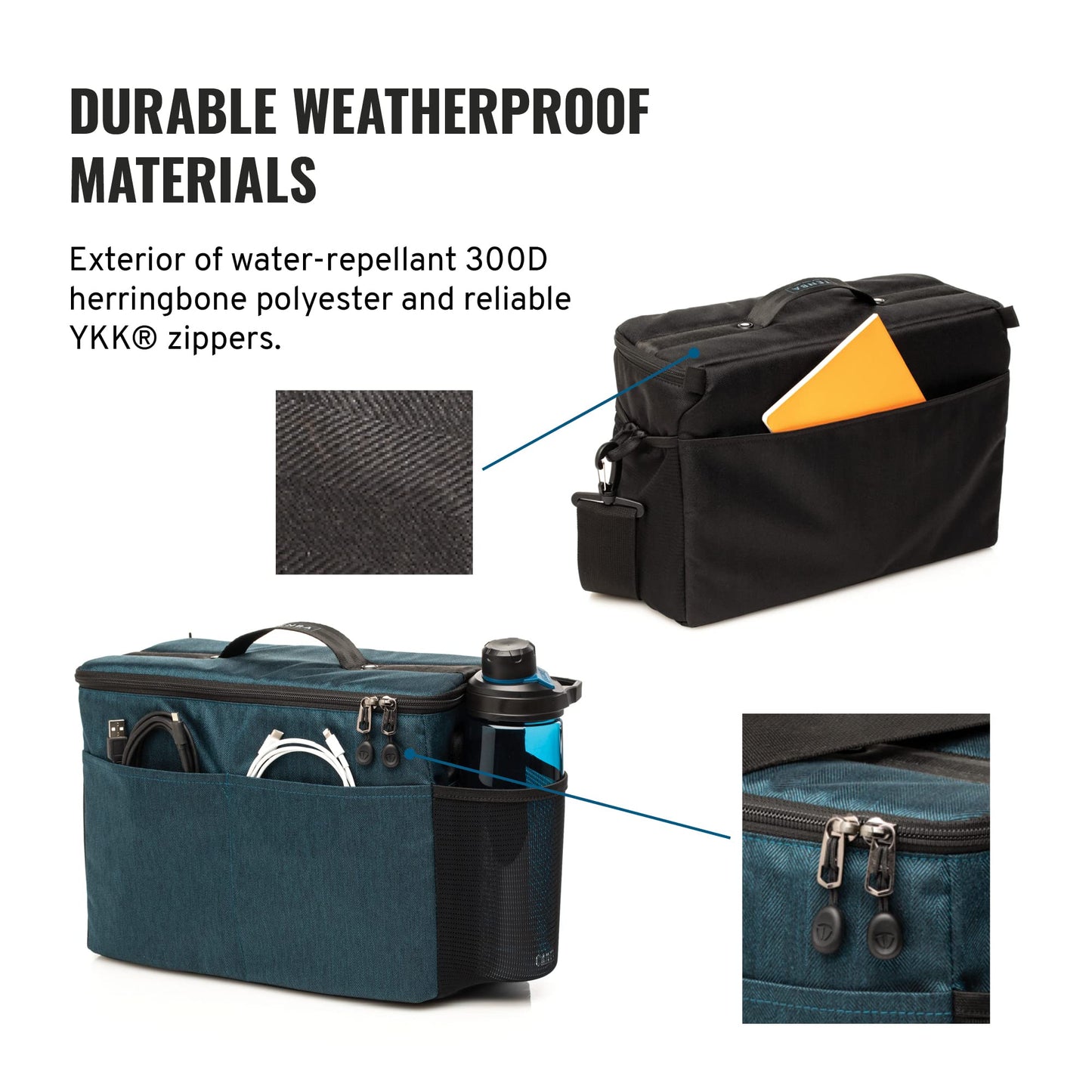 Tenba BYOB 13 Camera Insert - Turns any bag into a camera bag for DSLR and Mirrorless cameras and lenses - Blue (636-633)