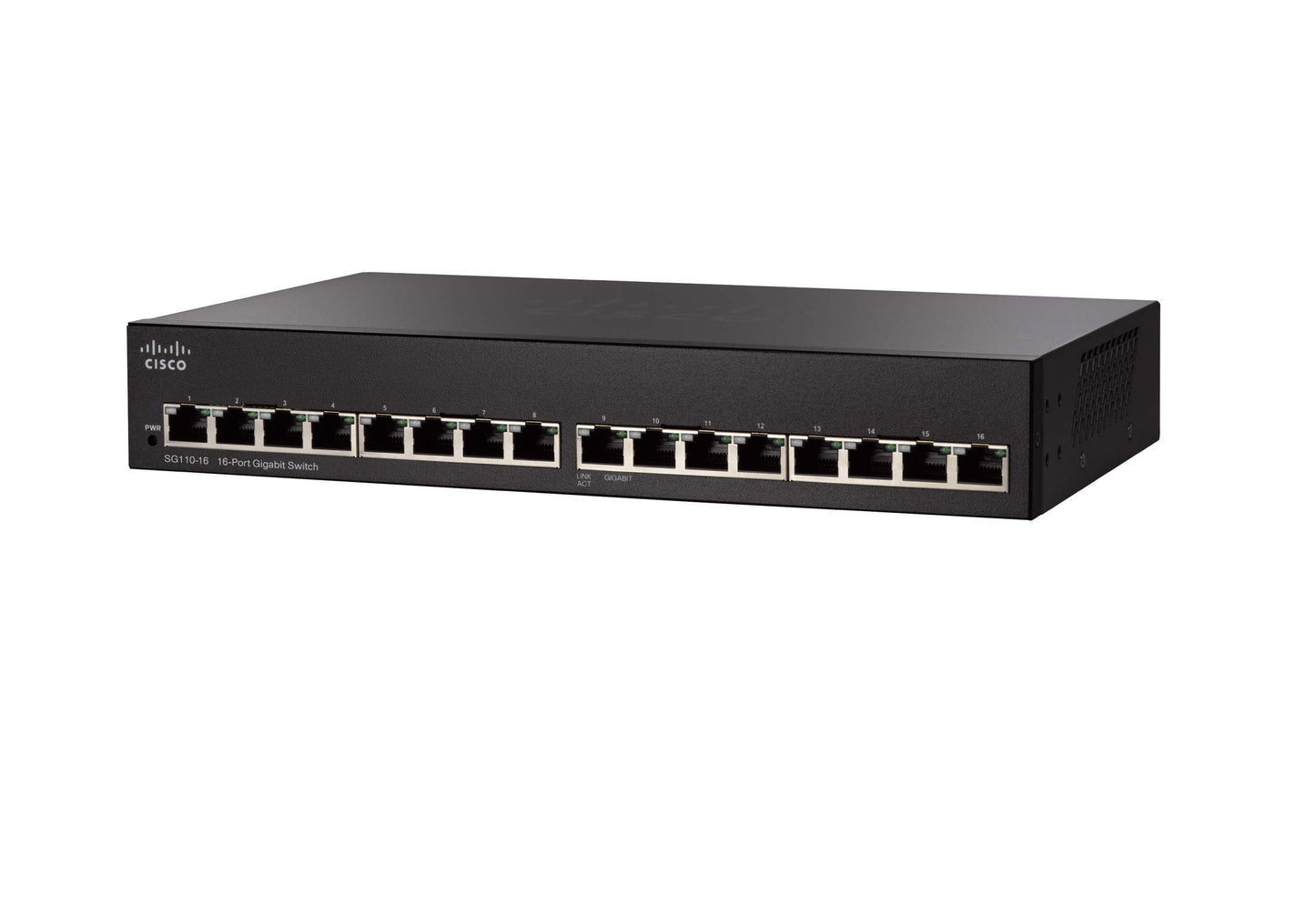 CISCO Systems 16-Port Gigabit Switch (SG11016NA), Black