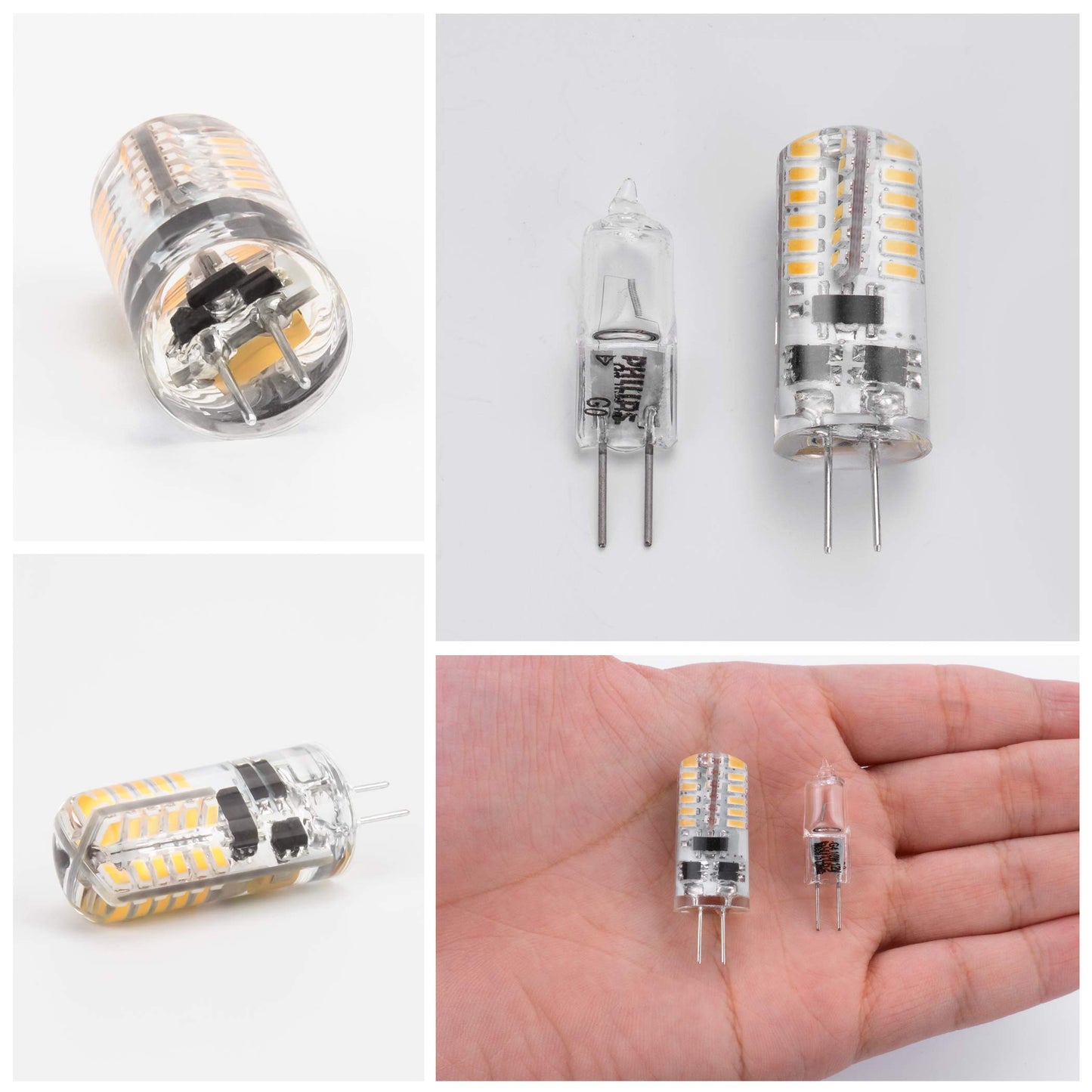 DiCUNO G4 LED Bulb 12V, 20W Equivalent, Warm White 3000K, 230LM,10-Pack