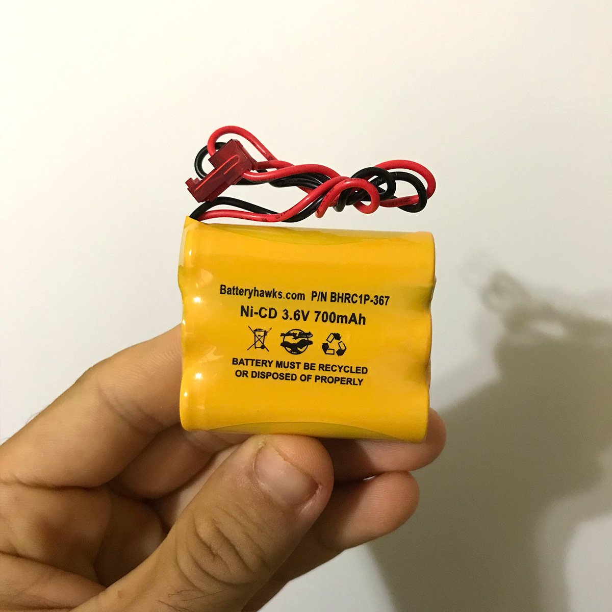 (5 Pack) CUSTOM-93 NNYXSB LPX70RWH 3.6V 700MAH Exit Sign Emergency Light NiCad Battery Replacement SL 026148 SL 026-148 3.6v 600mah NIC0553 ANIC0553…