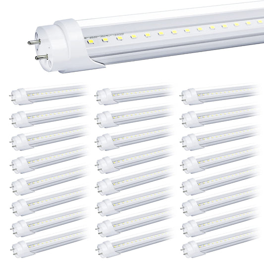 Ghiuop 25-Pack T8 LED Bulbs 4 Foot Tube Light, 4ft LED Shop Garage Light