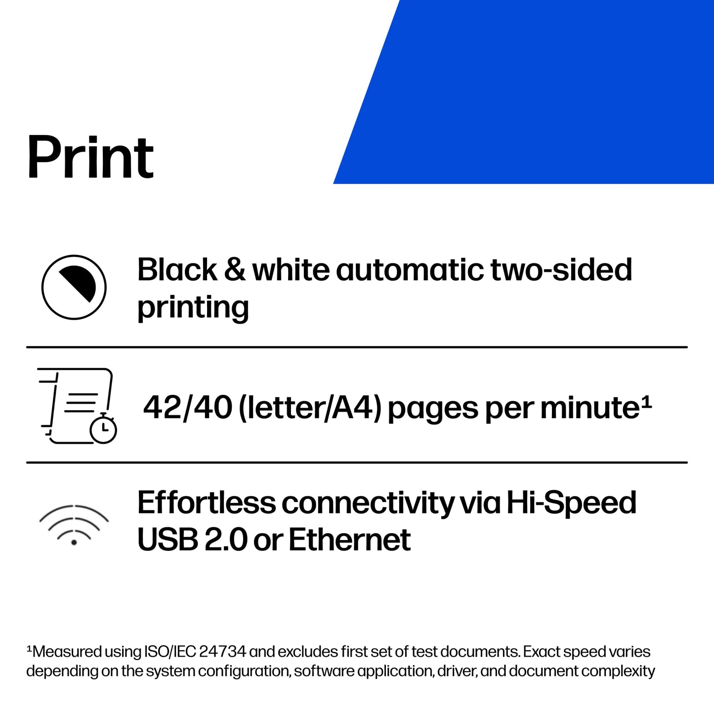 HP LaserJet Pro 4001dn Black & White Printer, Print, Fast speeds, Easy Setup, Mobile Printing, Advanced Security, Best-for-Small Teams, Ethernet/USB