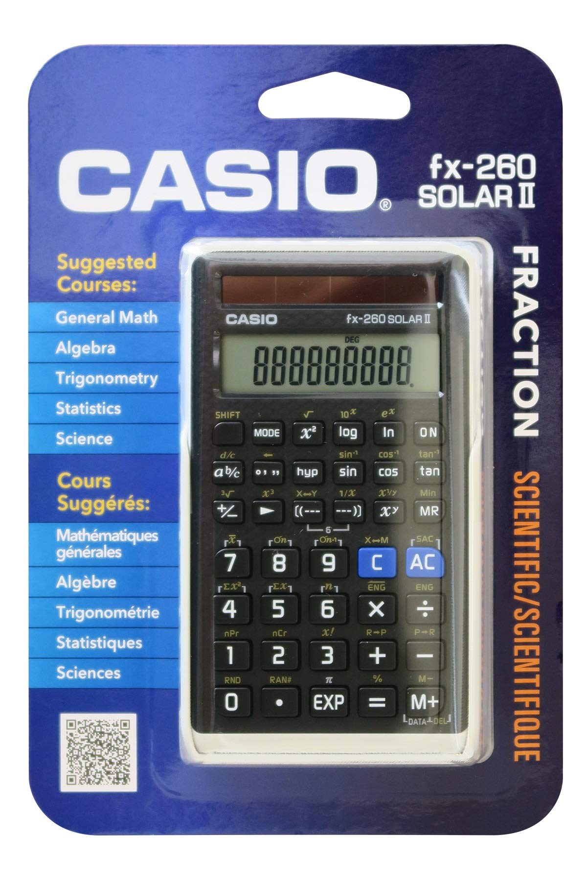 Casio Scientific Calculator Black, Compact FX260SOLARII