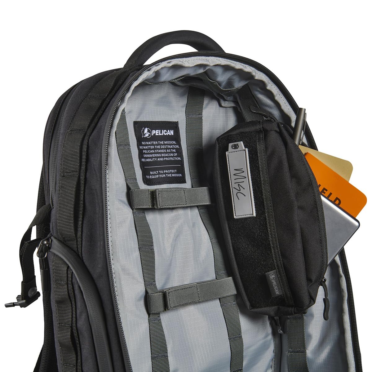 Pelican Aegis EDC Molle Pouch (8" x 4") - for Aegis Backpack and Duffel (Black)