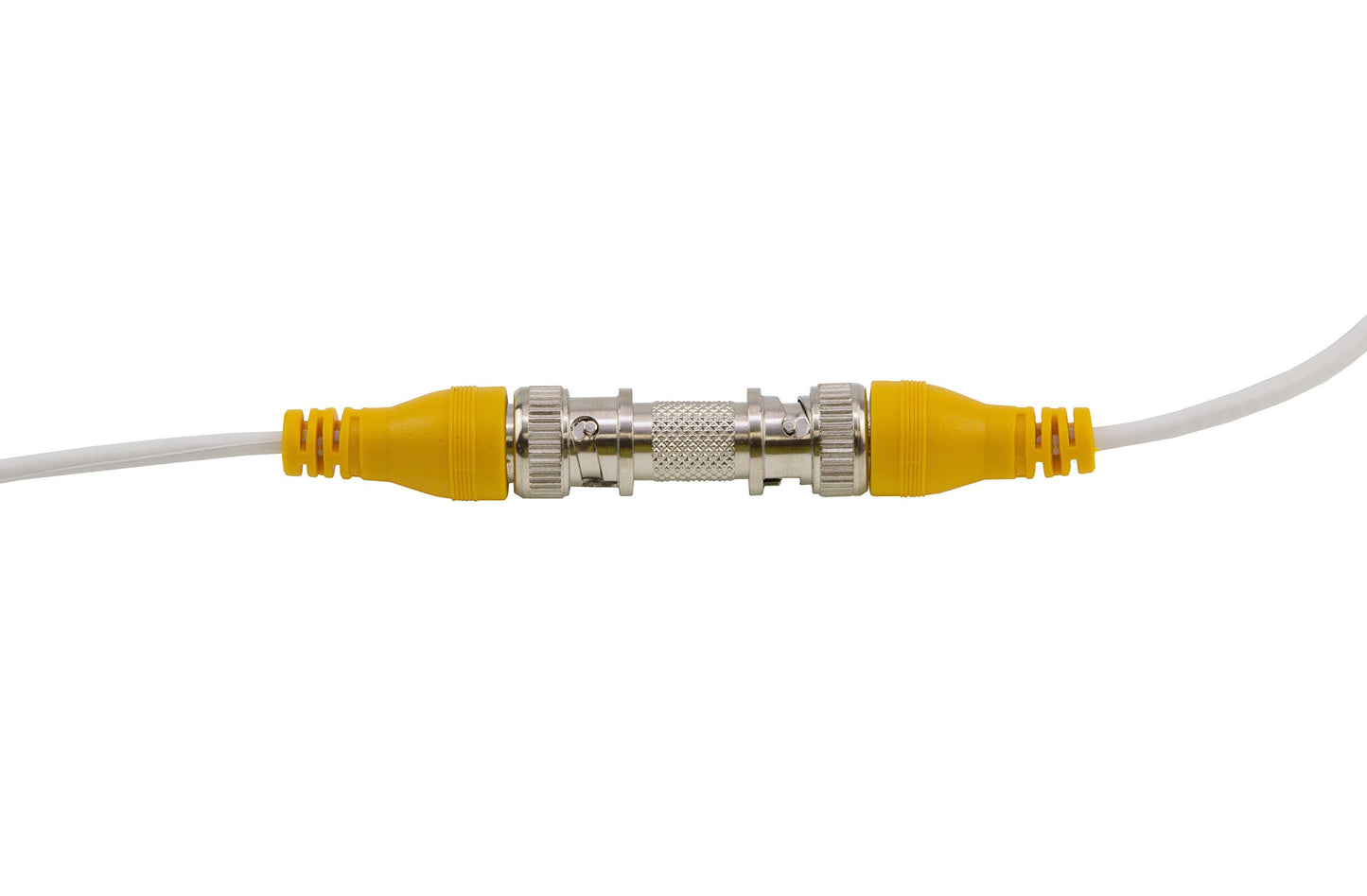 InstallerCCTV 100ft Pre-Made All-in-One BNC Video and Power Cable with Connector for Surveillance CCTV Security Camera Video System - White