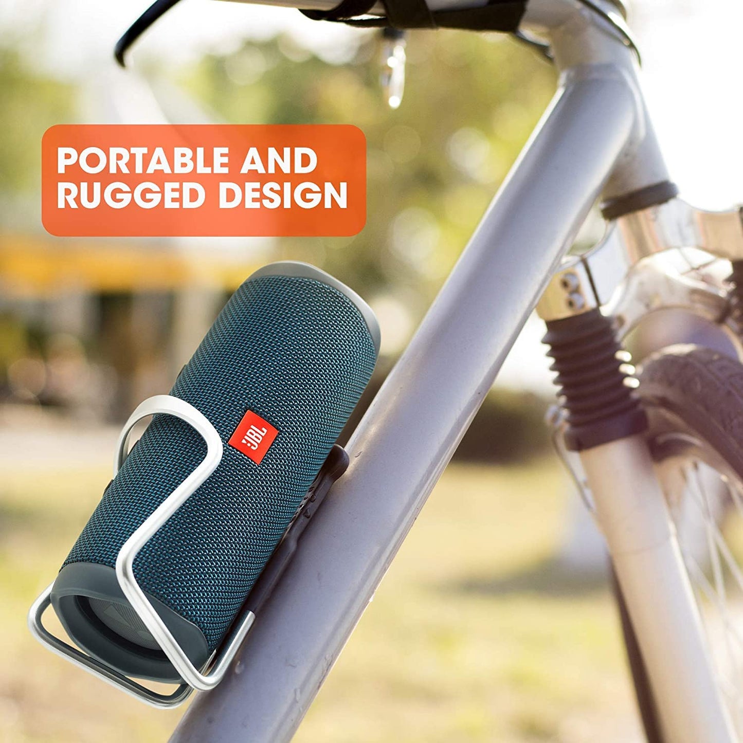 JBL Flip 5 Waterproof Portable Bluetooth Speaker for Travel, Outdoor and Home - Wireless Stereo-Pairing - Includes Microfiber Cleaning Cloth - Gray