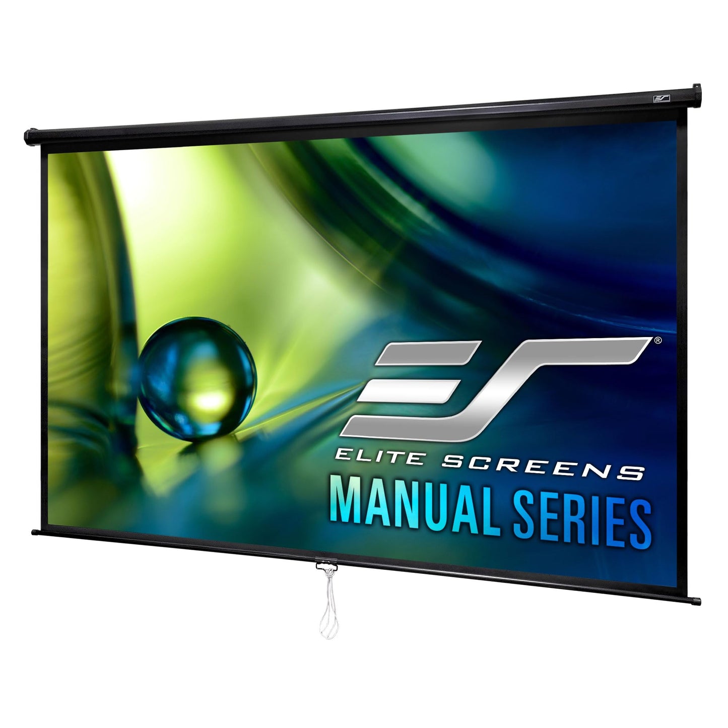 Elite Screens Manual Series, 80-INCH Pull Down Manual Projector Screen with AUTO LOCK, Movie Home Theater 8K / 4K Ultra HD 3D Ready, 2-YEAR WARRANTY
