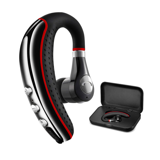 Bluetooth Headset 5.0,CANDEO High-Fidelity Audio Wireless Bluetooth Earpiece Hands Free Business Earphones with Noise Reduction mic,Compatible