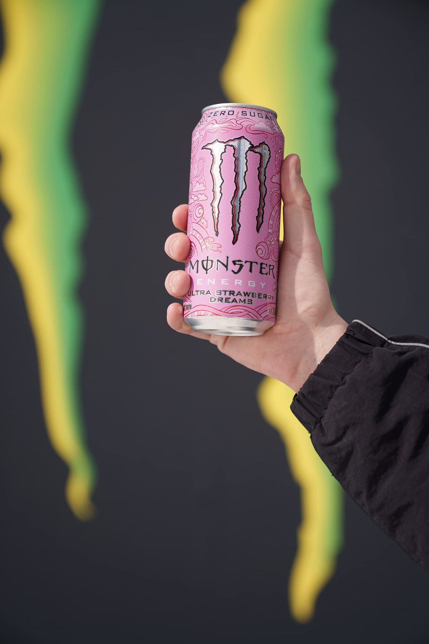 Monster Energy Ultra Strawberry Dreams, Sugar Free Energy Drink, 16 Ounce