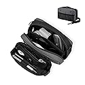 AZG GO Travel Organizer Pouch Electronic Accessories Carry Case Waterproof Double Layers All-in-One for Cord, Phone, Airpods, USB Flash Drive for Men