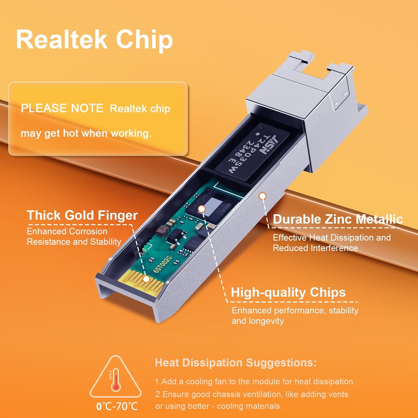 10GBase-T SFP+ Copper RJ45 Module Transceiver, RJ-45 SFP+ CAT.6a