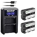 Kastar Battery X2 & LCD Dual Charger for Sony NP-FM500H Alpha SLT A57 A58 A65 A77 A99 A77V A77II DSLR-A100 A200 A350 A450 A500 A550 A700 A850 A900