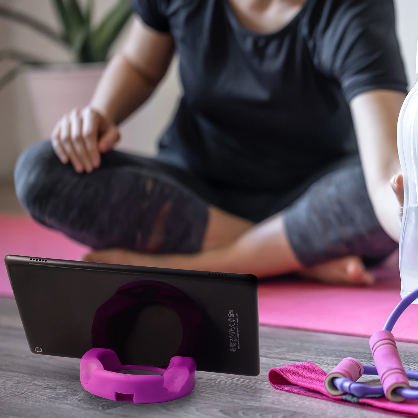 GoDonut Plus+ - Smartphone and Tablet Stand - Compatible with Lager Cases with Charging Port Access - for use at Work, at Home, Travel and on-the-go