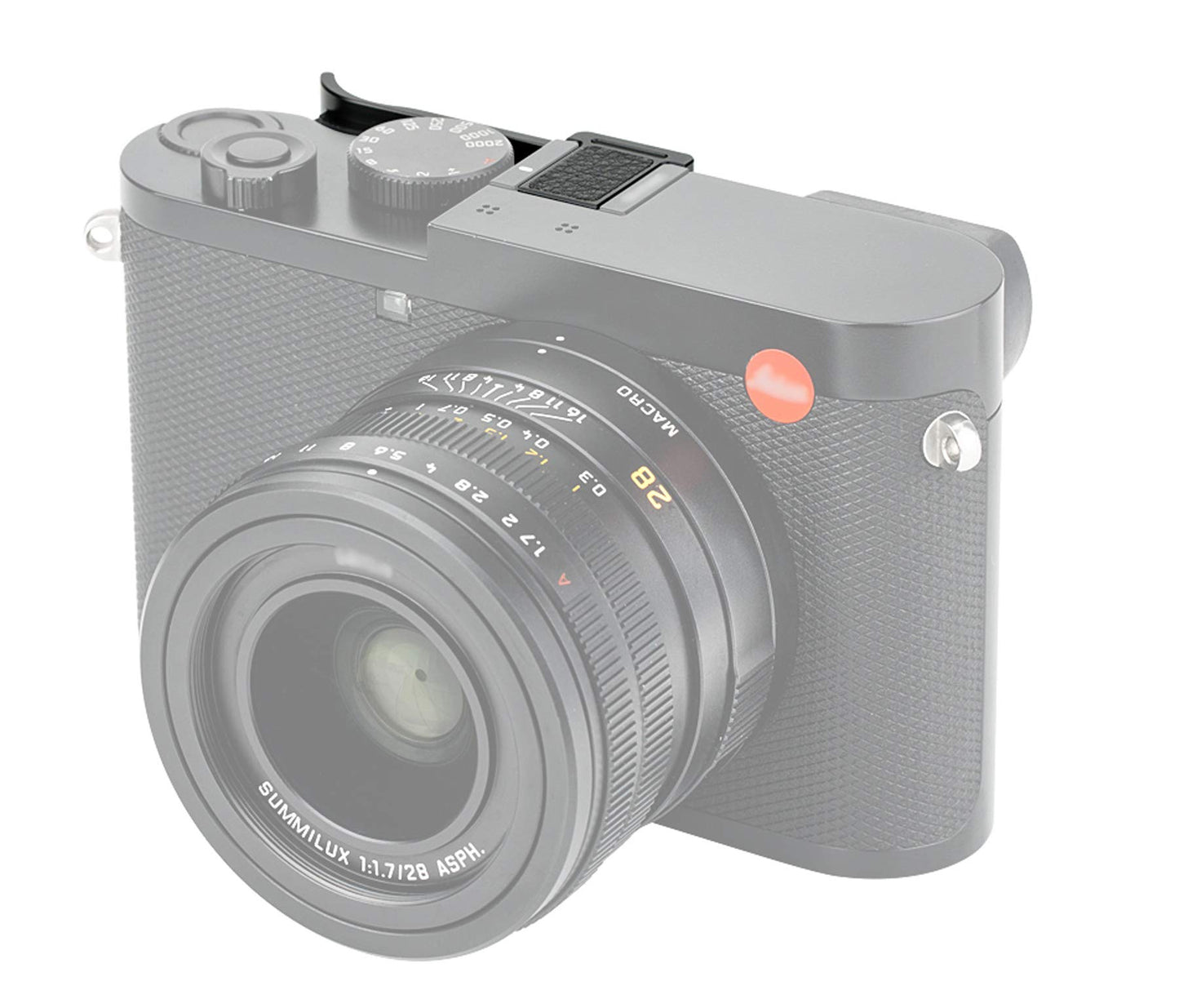 JJC TA-Q2 Thumbs Up Grip for Leica Q2 Camera, Leica Q2 Thumb Grip, Made of Premium Anodized Aluminium Alloy, Silicone Pad, Hot Shoe Grip for Leica Q2