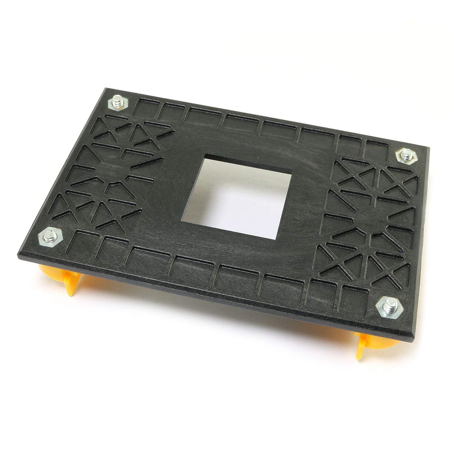 RLECS AM4 Retention Bracket & AM4 Back Plate - CPU Cooler Mount - Yellow Plastic