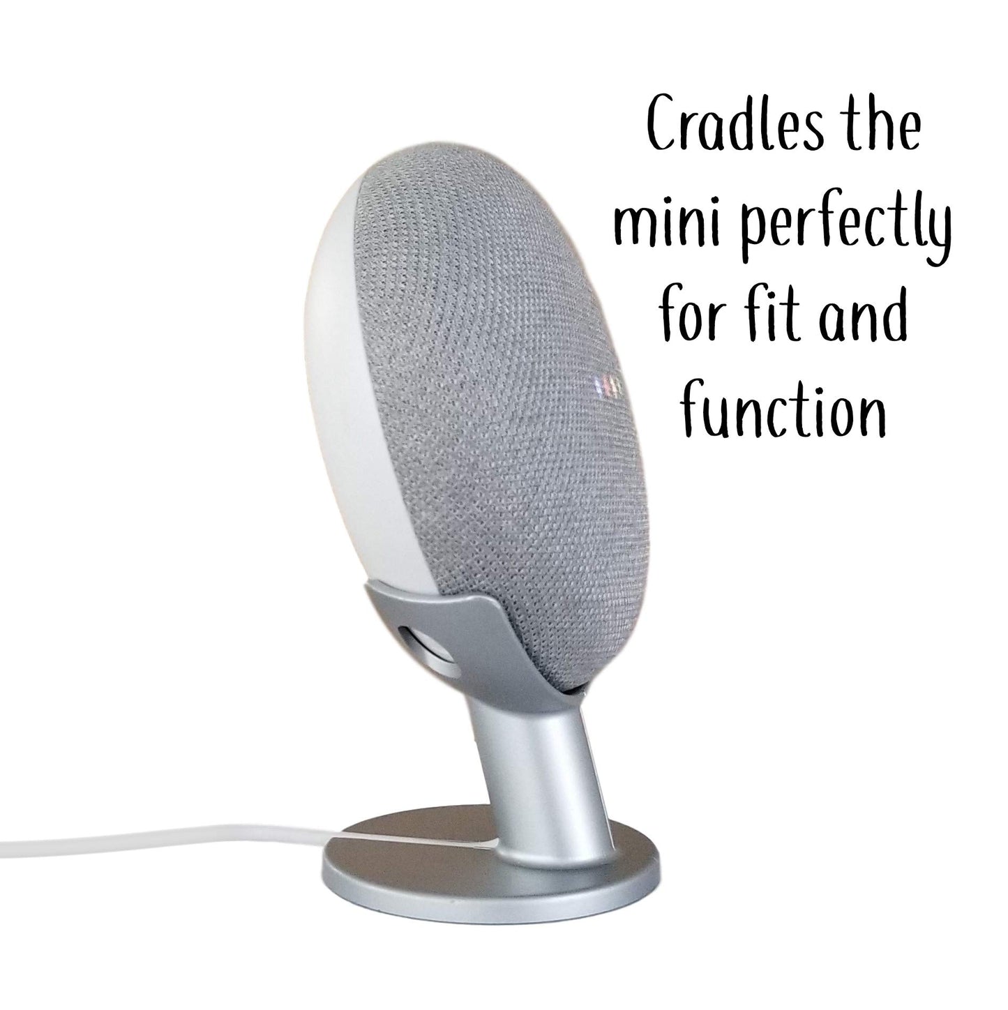 Mount Genie Pedestal for Nest Mini (2nd Gen) and Google Home Mini (1st Gen) | Improves Sound and Appearance | Cleanest Mount Holder Stand for Mini