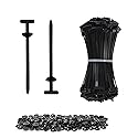 Nylon Universal Cable Tie Buckle, Heavy Duty Self-Locking Nylon Zip Ties Holder, New Multifunctional Cable Tie Buckle for Car Daily Repair (100 Pcs)