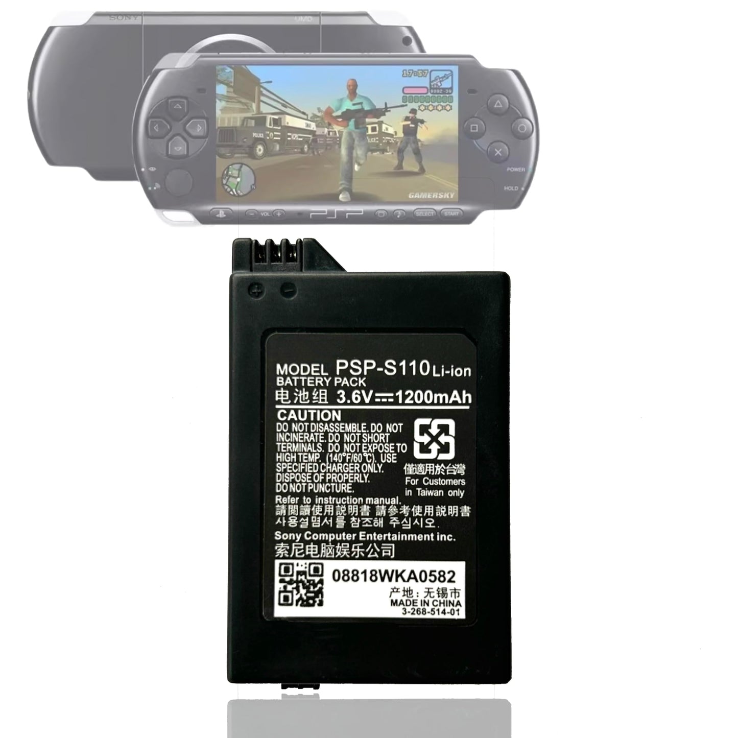 CQCQ PSP-S110 for Sony System Battery PSP-2000 PSP-3000 PSP-3001 PSP-3004 PSP-3008 3005 3006 3007 3008, 3010 PSP 2000/3000 Handheld Gaming Console…