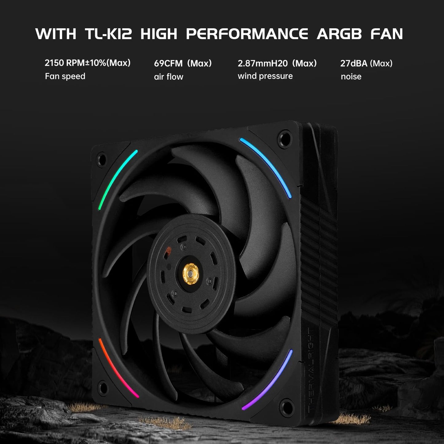 Thermalright Phantom Spirit 120 EVO CPU Cooler, 2150RPM TL-K12 PWM Fans, 7 Heat Pipes, for AMD AM4/AM5 & Intel LGA 1700/1851