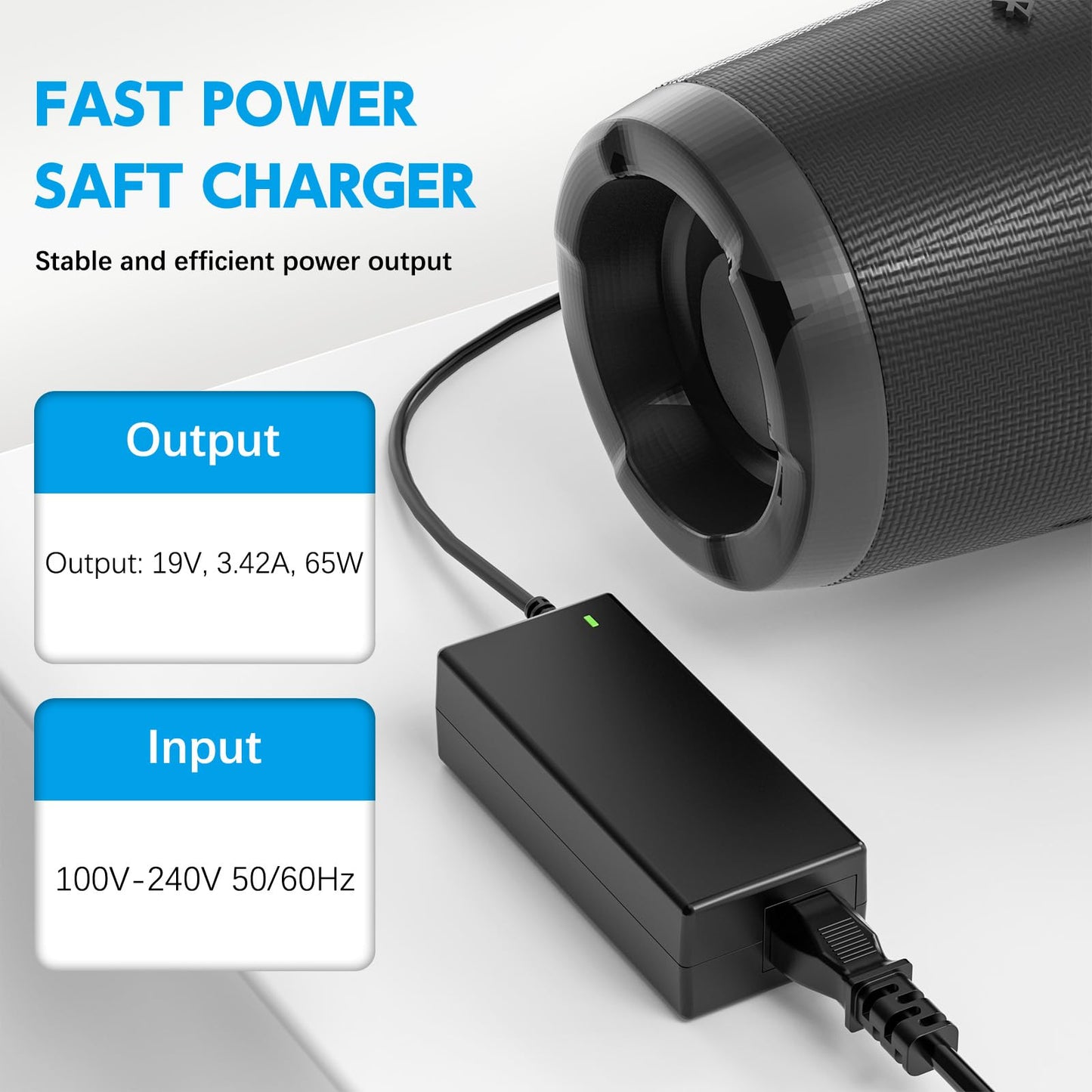 19V Charger Compatible with JBL Boombox 2, Boombox 1 Wireless Bluetooth Speaker; Xtreme, Xtreme 2, Xtreme Portable, Extreme, Extreme 2, Boost TV…