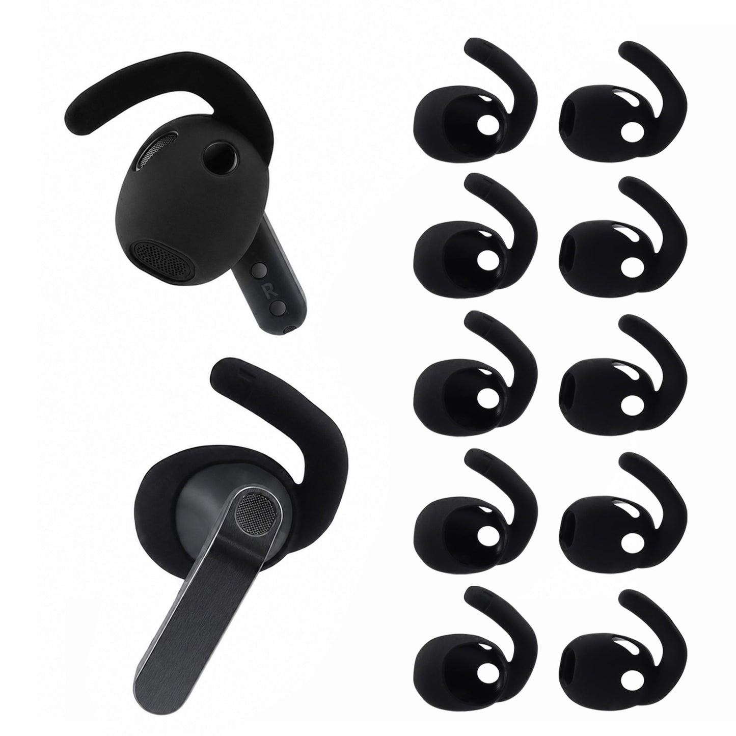 XMTYAN Ear Hooks for Samsung Galaxy Buds 4 (2026 Release), Soft Silicone Wingtip Anti-Slip Ear Covers with Secure Fit for Running, Workout and Daily