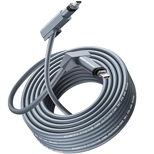 Ablian Starlink Gen 2 Cable 75FT/23M, ONLY for Gen 2 Rectangular Dish, Waterproof Replacement Cord for Starlink Gen 2 Standard Actuated Kit