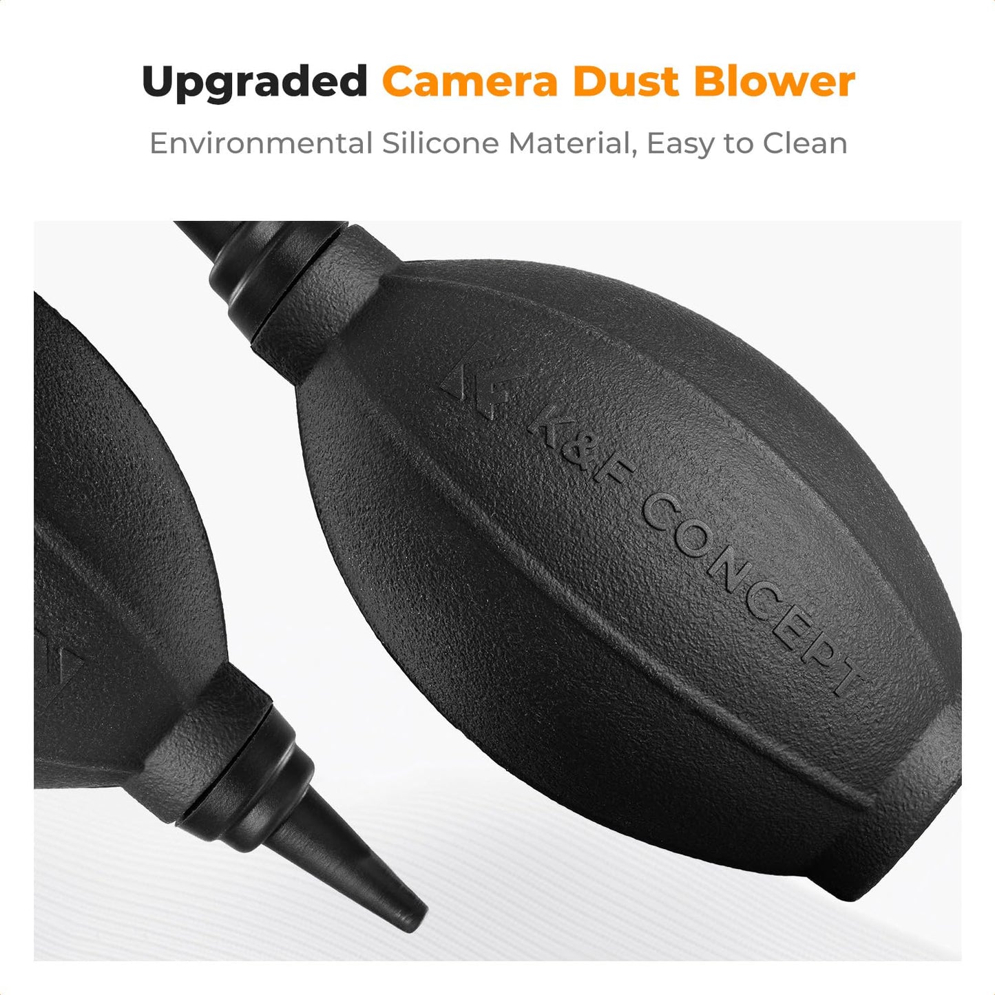 K&F CONCEPT 4-in-1 Camera Lens Cleaning Kit with Lens Cleaning Pen, Camera Air Blower, Microfiber Cleaning Cloth, Lens Cleaner Kit for Canon Nikon