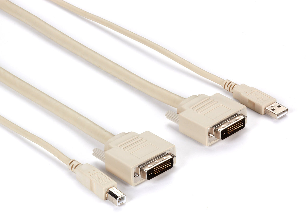 Black Box KVM CPU Cable DVI-D USB DT-Series 6FT