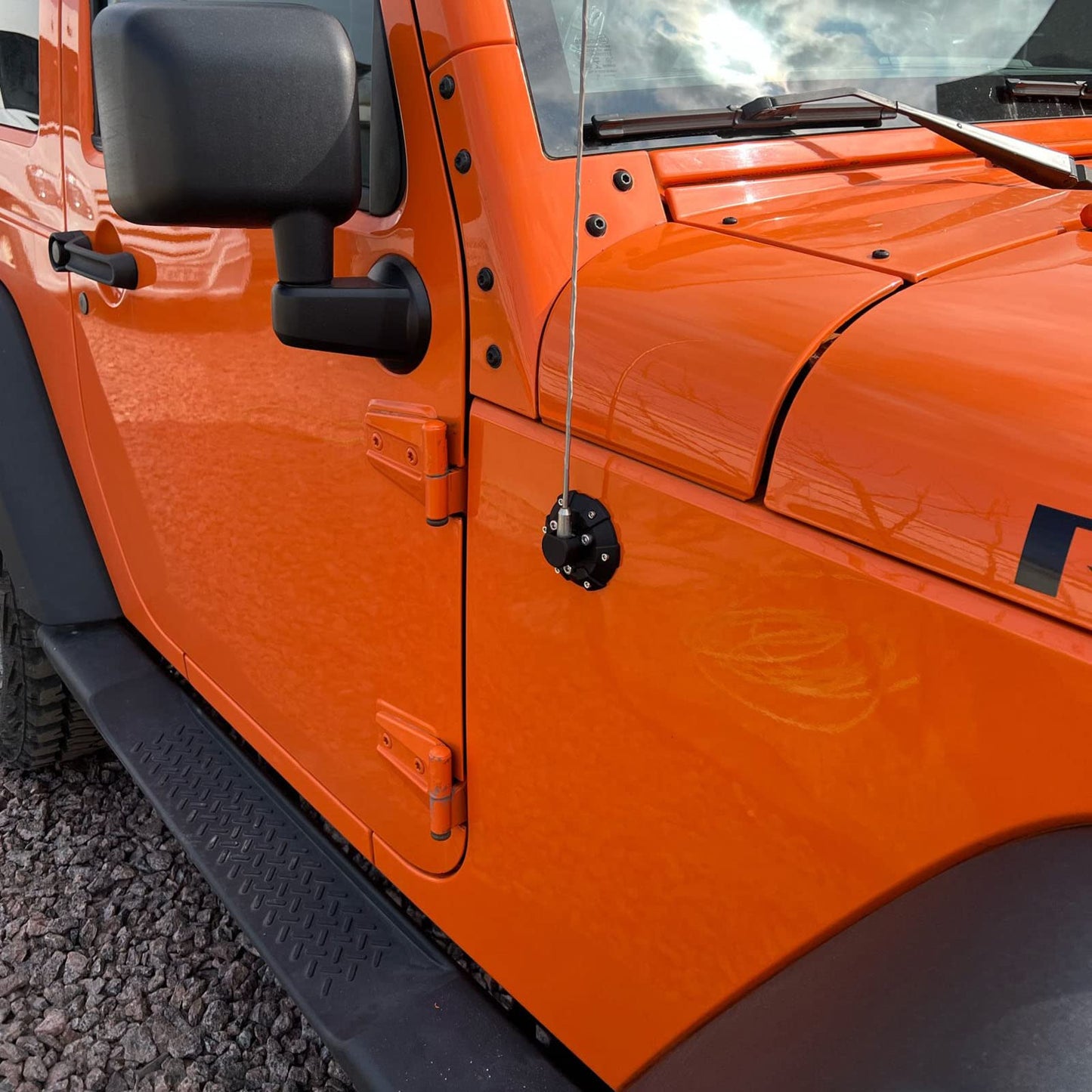 Car Antenna Base Cover Aerials Bottom Protector for Jeep Wrangler JK JL JLU JT Rubicon Sahara Sport 2007-2021 Car Accessories