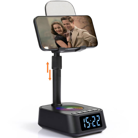ASEAT Gifts for Men Women, Adjustable Phone Stand Bluetooth Speaker, Birthday Gifts Him Husband, Phone Holder for Kitchen Desk Bedroom, Cool Tech